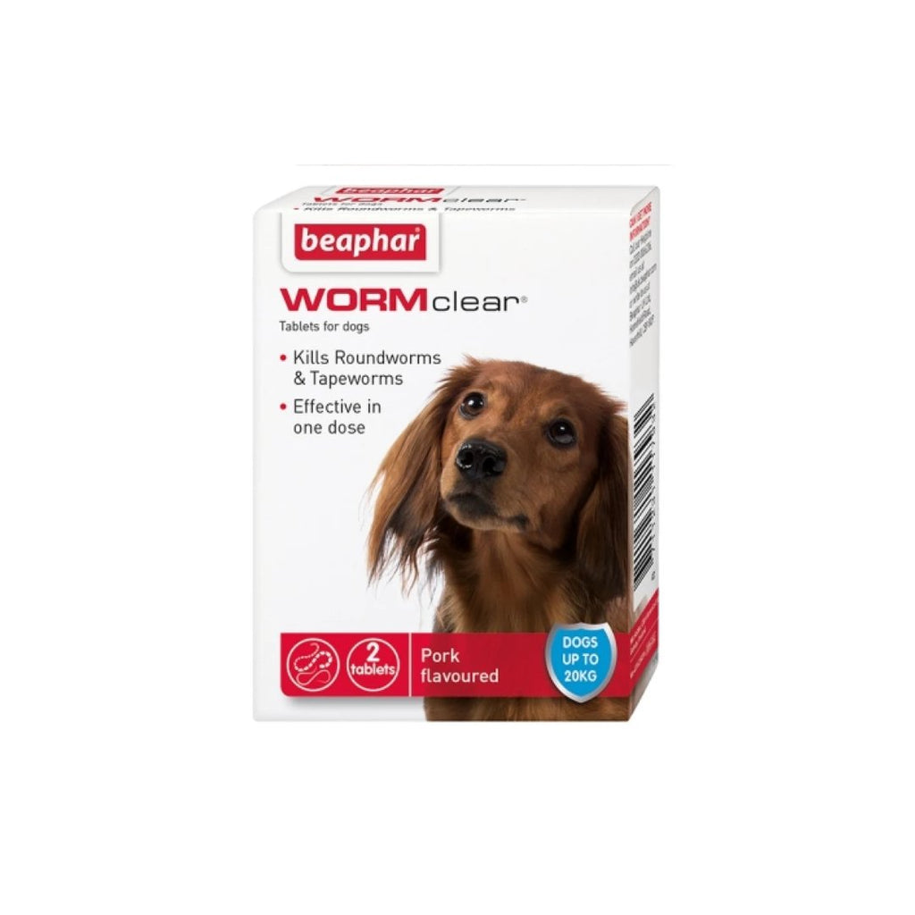 Beaphar WORMclear Tablets for Dogs (up to 20kg) - The Urban Pet Store - Dog Supplies