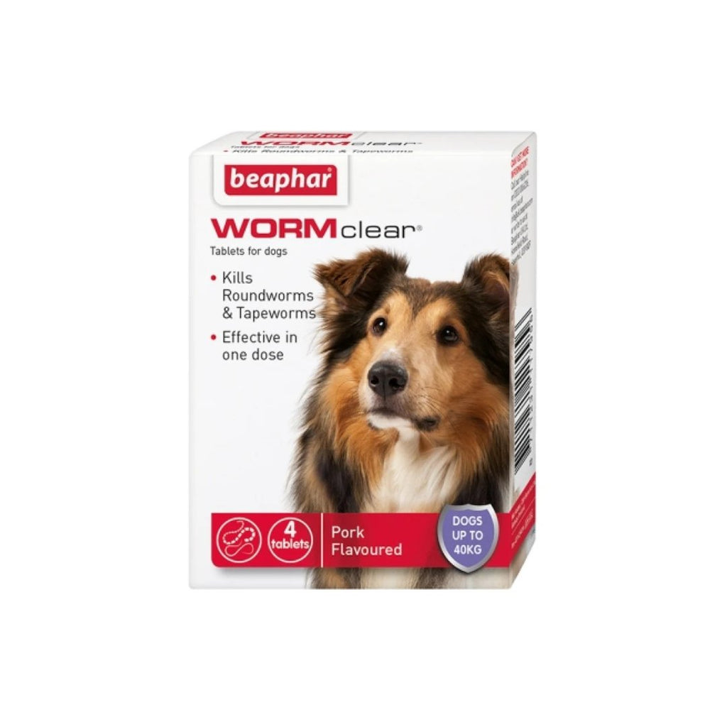 Beaphar WORMclear Tablets for Dogs (up to 40kg) - The Urban Pet Store - Dog Supplies