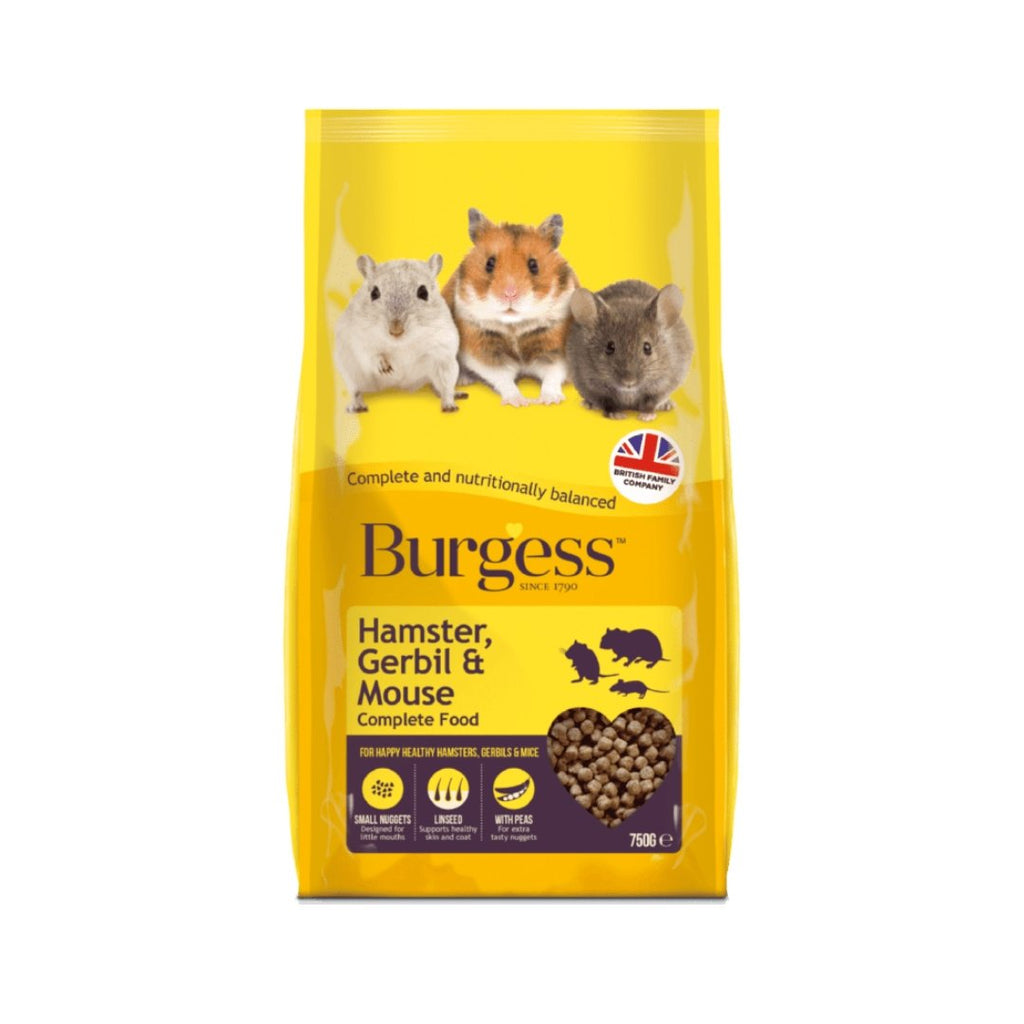 Burgess Hamster, Gerbil & Mouse Nuggets 750g - The Urban Pet Store - Small Animal Food