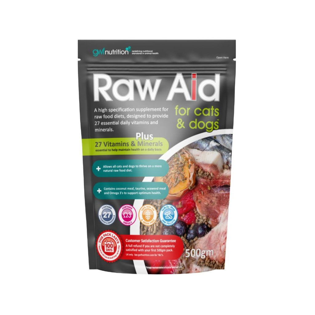 GWF Raw Aid for Dogs and Cats 500g - The Urban Pet Store - Animals & Pet Supplies