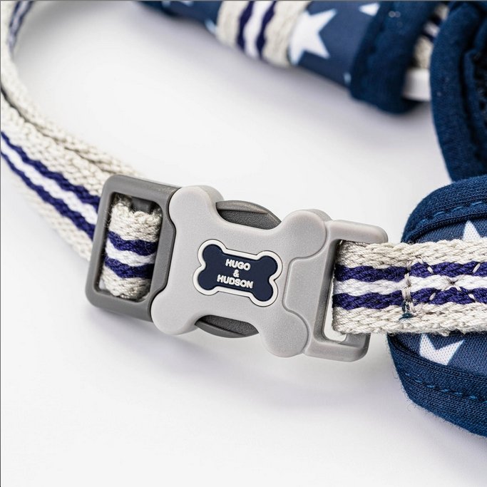 Hugo & Hudson Navy Star Dog Harness - The Urban Pet Store - Dog Apparel