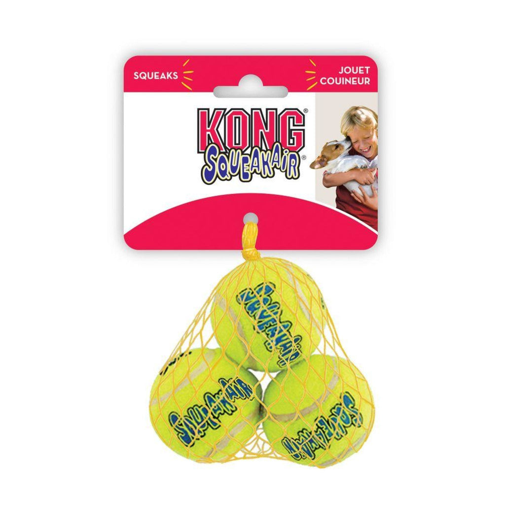 KONG Air Squeaker Tennis Balls 3pk - The Urban Pet Store -