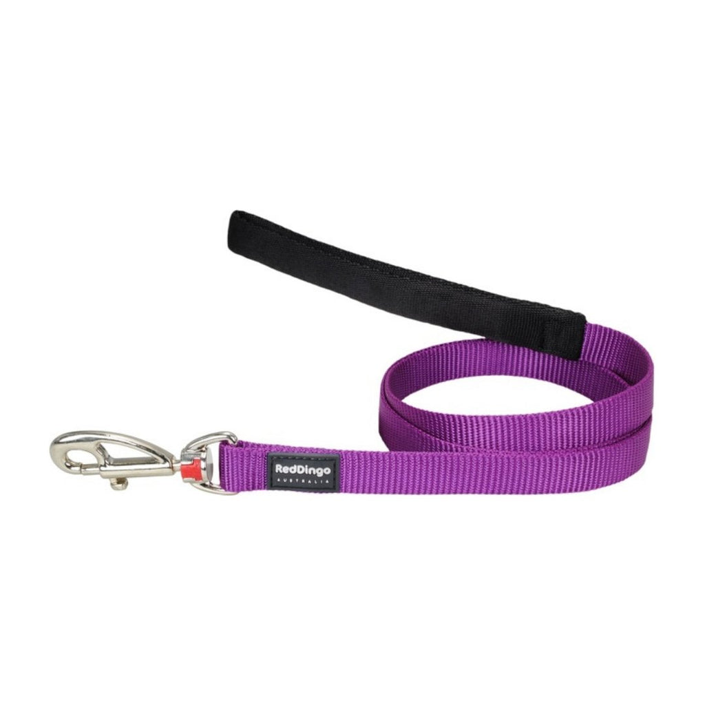 Red Dingo Plain Purple Dog Lead - The Urban Pet Store - Dog Apparel