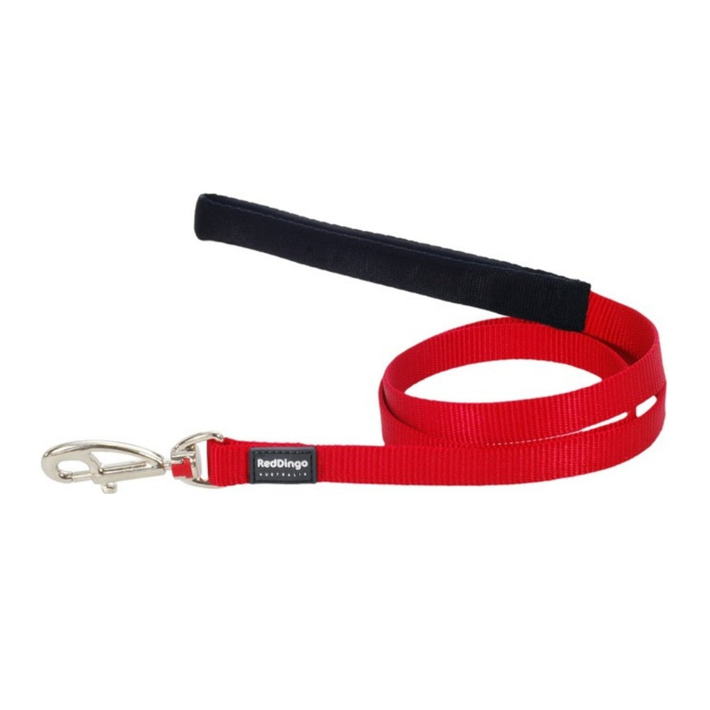 Red Dingo Plain Red Dog Lead - The Urban Pet Store - Dog Apparel