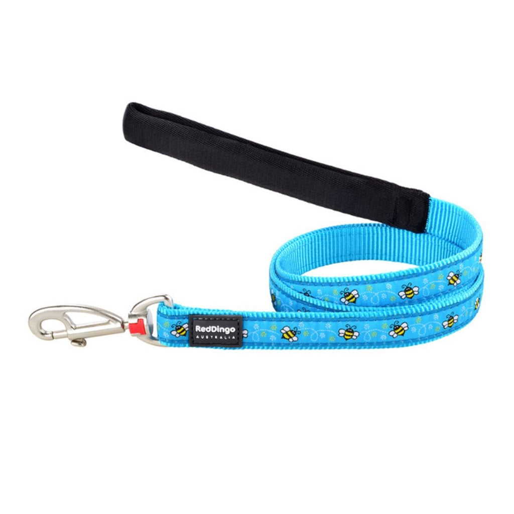 Red Dingo Turquoise Bumble Bee Dog Lead - The Urban Pet Store - Dog Apparel