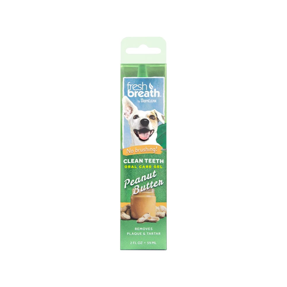 Tropiclean Fresh Breath Peanut Butter Gel 59ml - The Urban Pet Store -