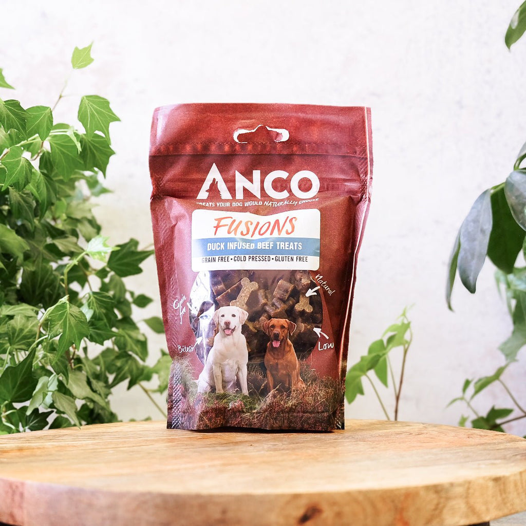 Anco Fusions Duck Infused Beef Treats 100g - The Urban Pet Store - Dog TreatsAnco5060586230029