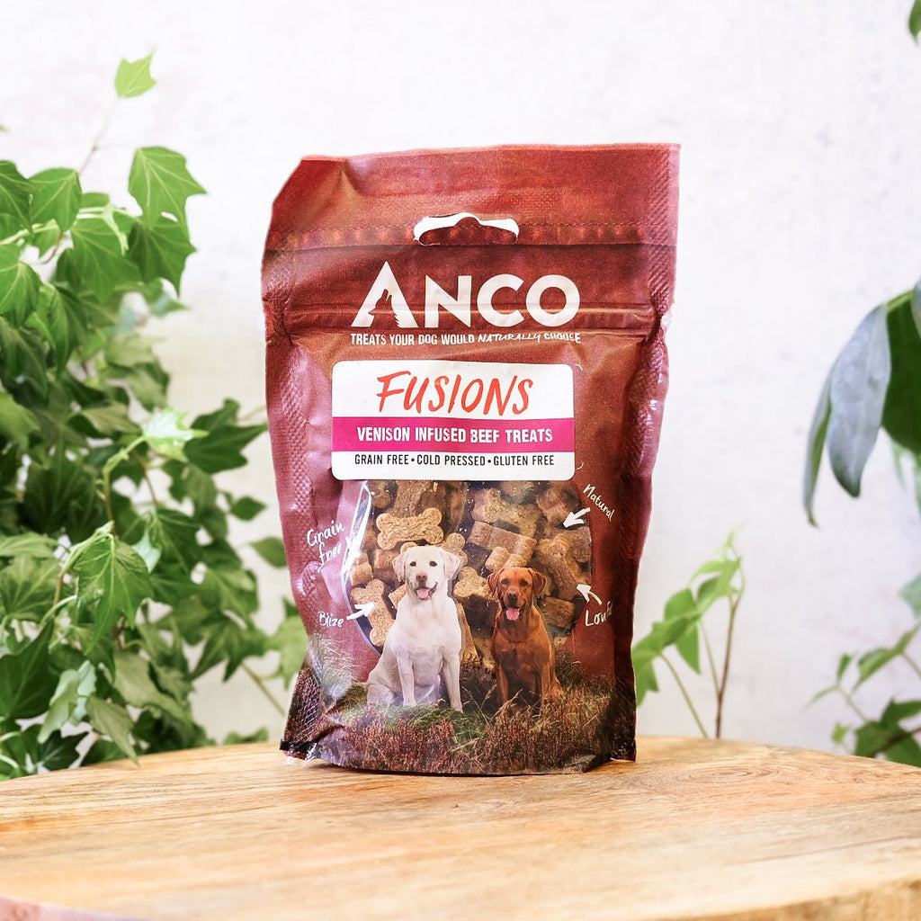 Anco Fusions Venison Infused Beef Treats 100g - The Urban Pet Store - Dog TreatsAnco5060586230005