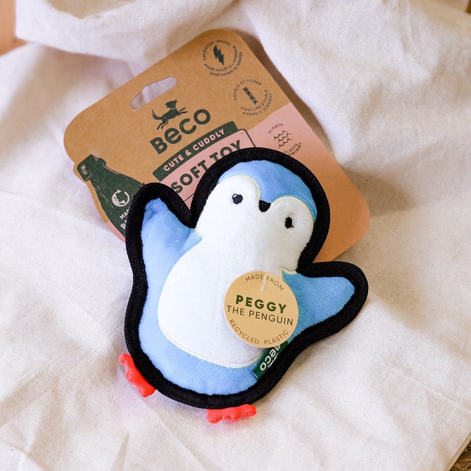 Beco Recycled Rough and Tough Penguin - The Urban Pet Store - Dog Toys
