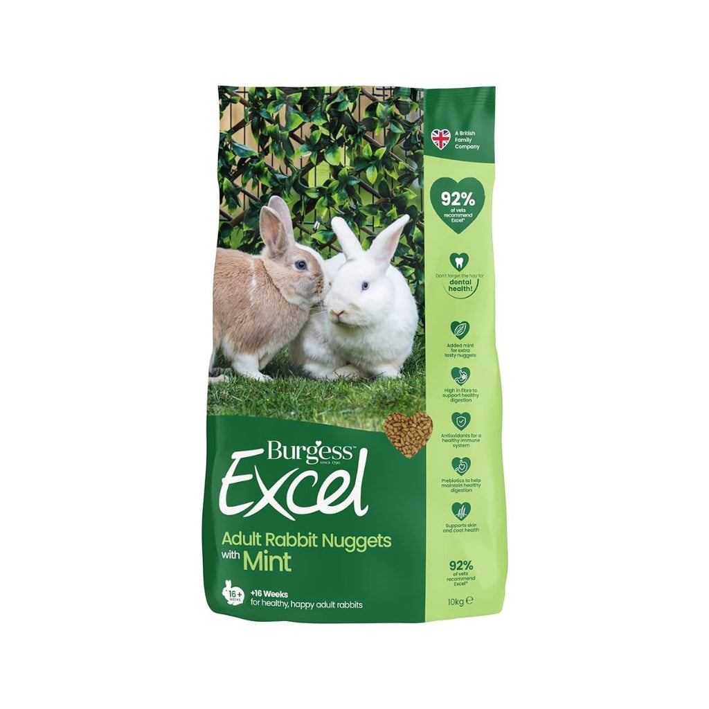Burgess Excel Adult Rabbit Nuggets with Mint - The Urban Pet Store - Small Animal Food