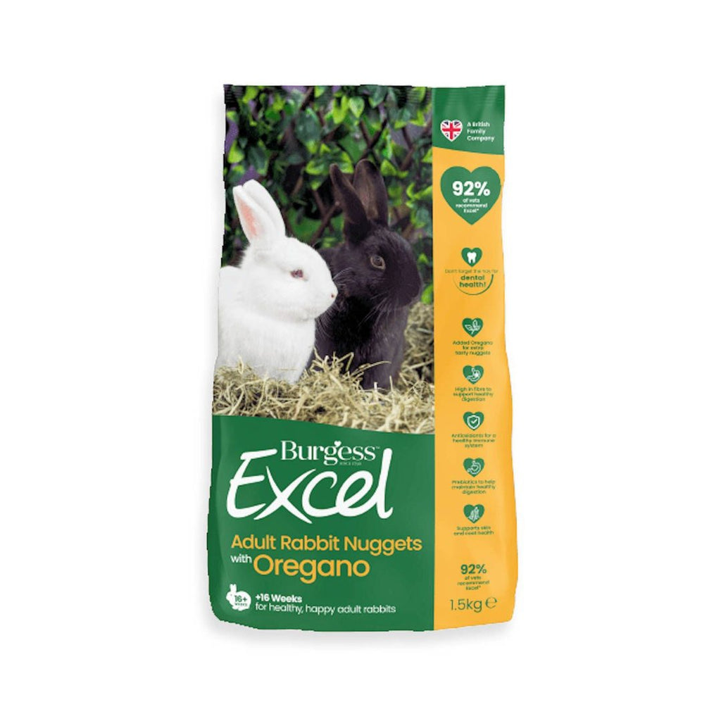 Burgess Excel Adult Rabbit Nuggets with Oregano - The Urban Pet Store - Small Animal Food