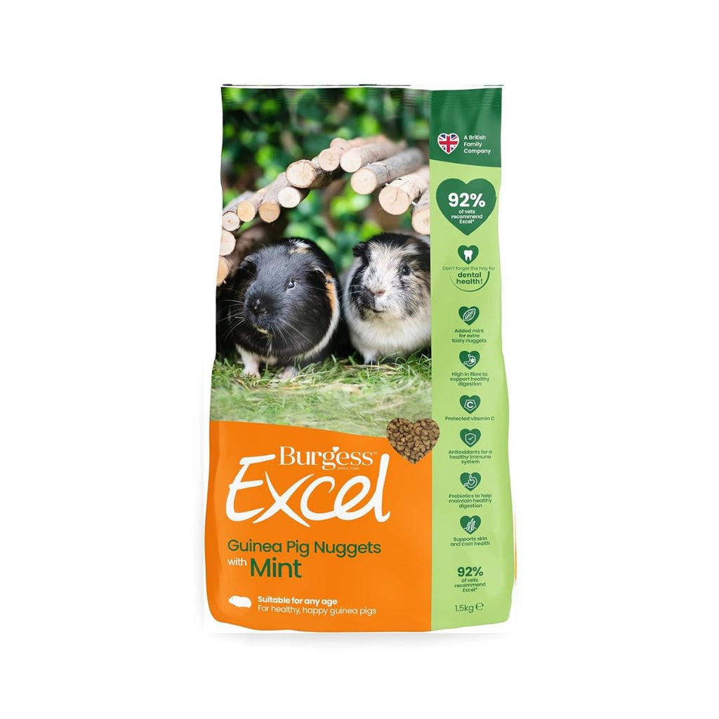 Burgess Excel Guinea Pig Nuggets with Mint - The Urban Pet Store - Small Animal Food