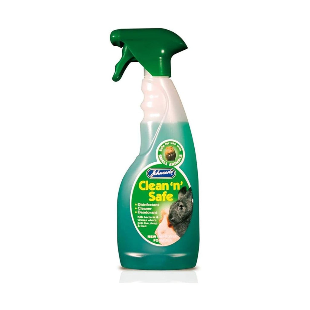 Johnsons Clean 'n' Safe for Small Animals 500ml - The Urban Pet Store - Small Animal Supplies
