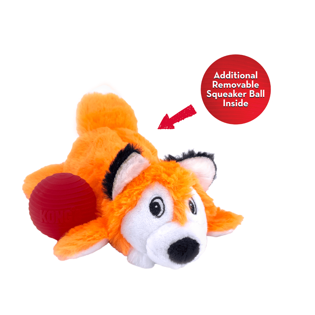 KONG Cozie Pocketz Fox Medium - The Urban Pet Store - Dog ToysKONG035585503592