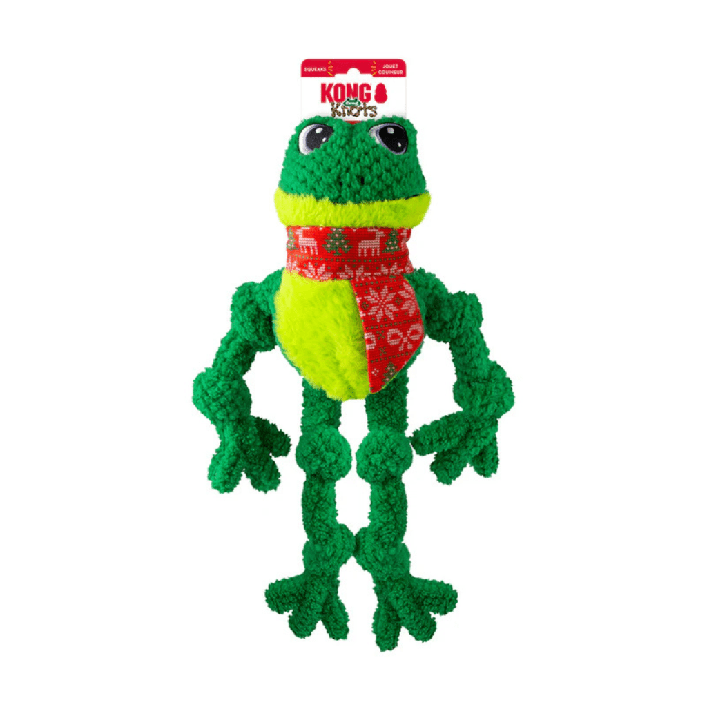 KONG Holiday 2025 Knots Frog Large XL - The Urban Pet Store - Dog ToysKONG035585507019