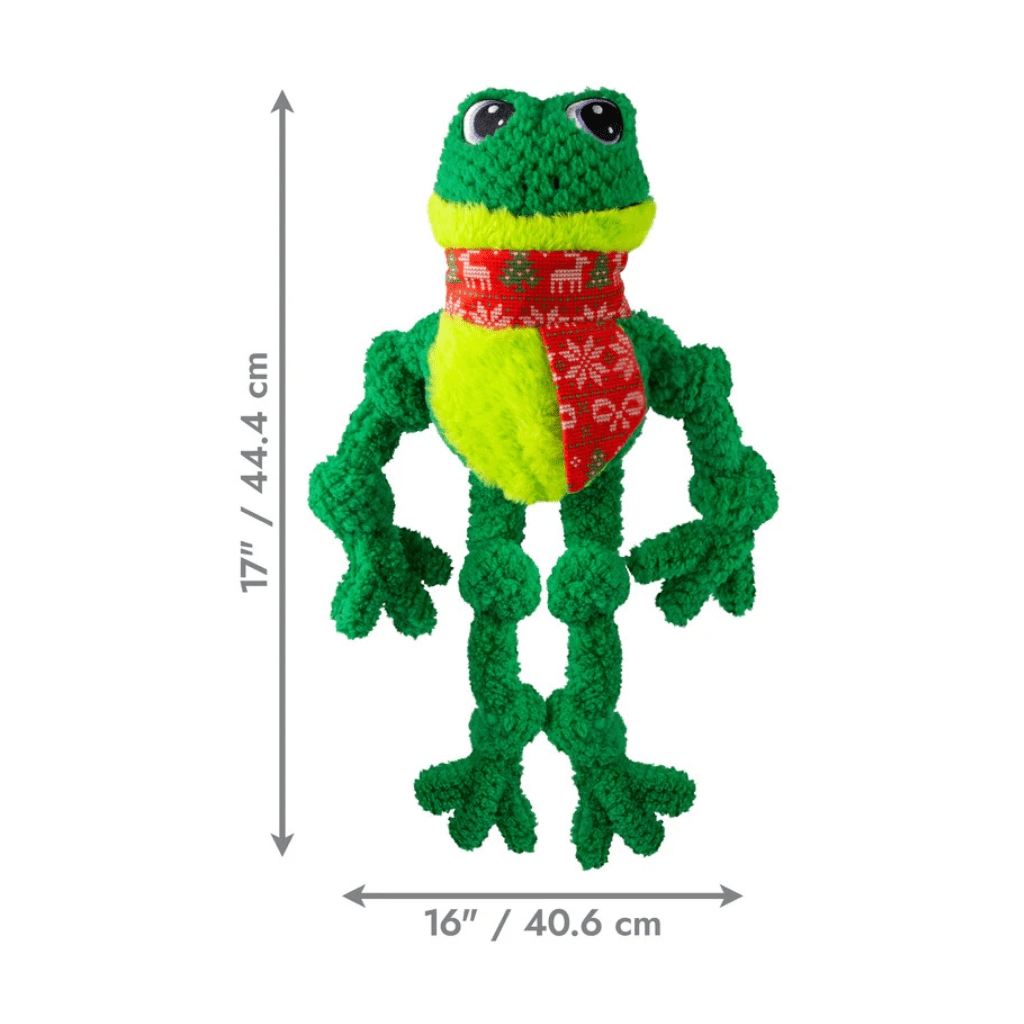 KONG Holiday 2025 Knots Frog Large XL - The Urban Pet Store - Dog ToysKONG035585507019