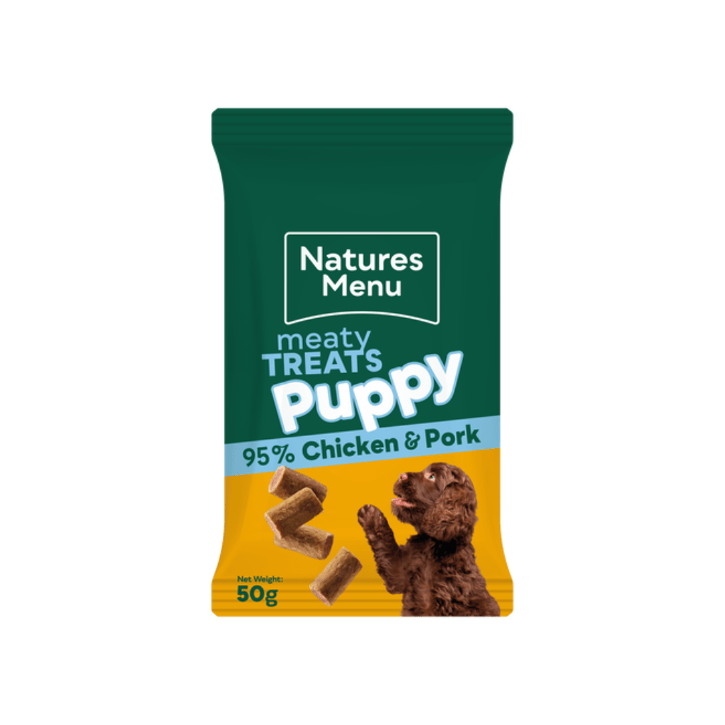 Natures Menu Chicken & Pork Puppy Treats 50g - The Urban Pet Store - Dog TreatsNatures Menu5025730010742