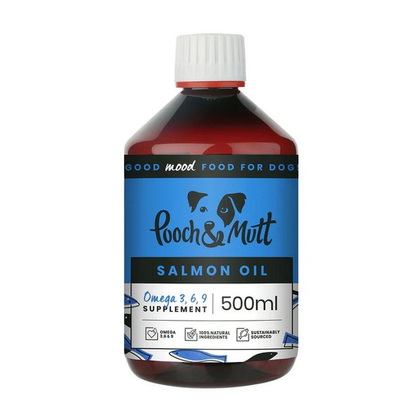 Pooch & Mutt Salmon Oil 500ml - The Urban Pet Store - Dog SuppliesPooch & Mutt5060166590079
