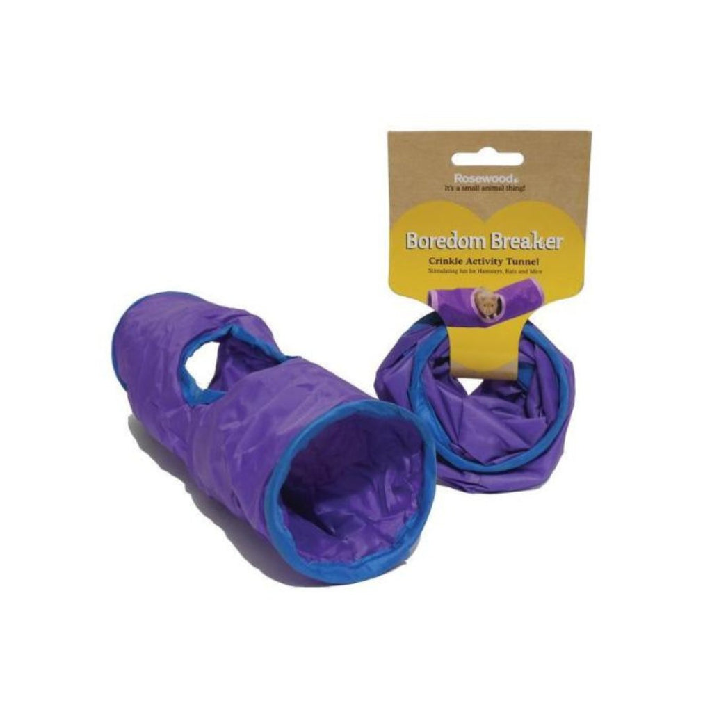 Rosewood Crinkle Activity Tunnel for Hamsters - The Urban Pet Store - Small Animal Supplies