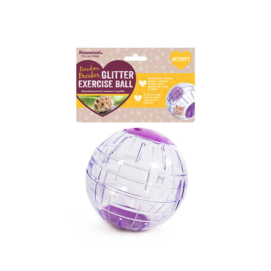 Rosewood Glitter Exercise Ball for Hamsters - The Urban Pet Store - Small Animal Supplies