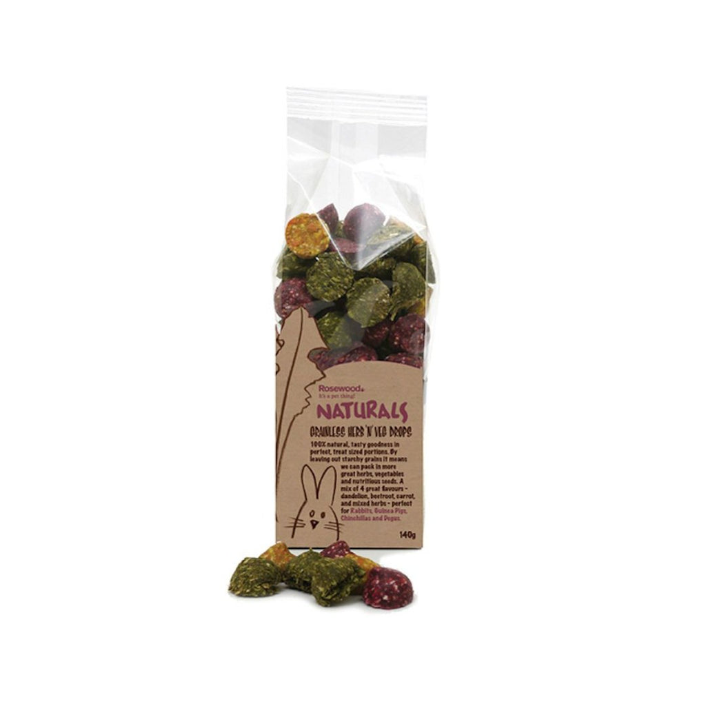 Rosewood Grainless Herb 'n' Veg Drops - The Urban Pet Store - Small Animal Treats