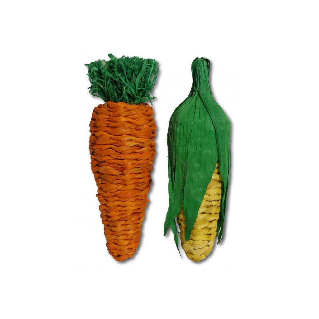 Rosewood Jumbo Play Veg Carrot & Corn - The Urban Pet Store - Small Animal Supplies