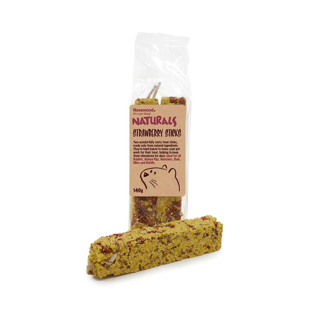 Rosewood Strawberry Sticks 120g - The Urban Pet Store - Small Animal TreatsRosewood5025659194011