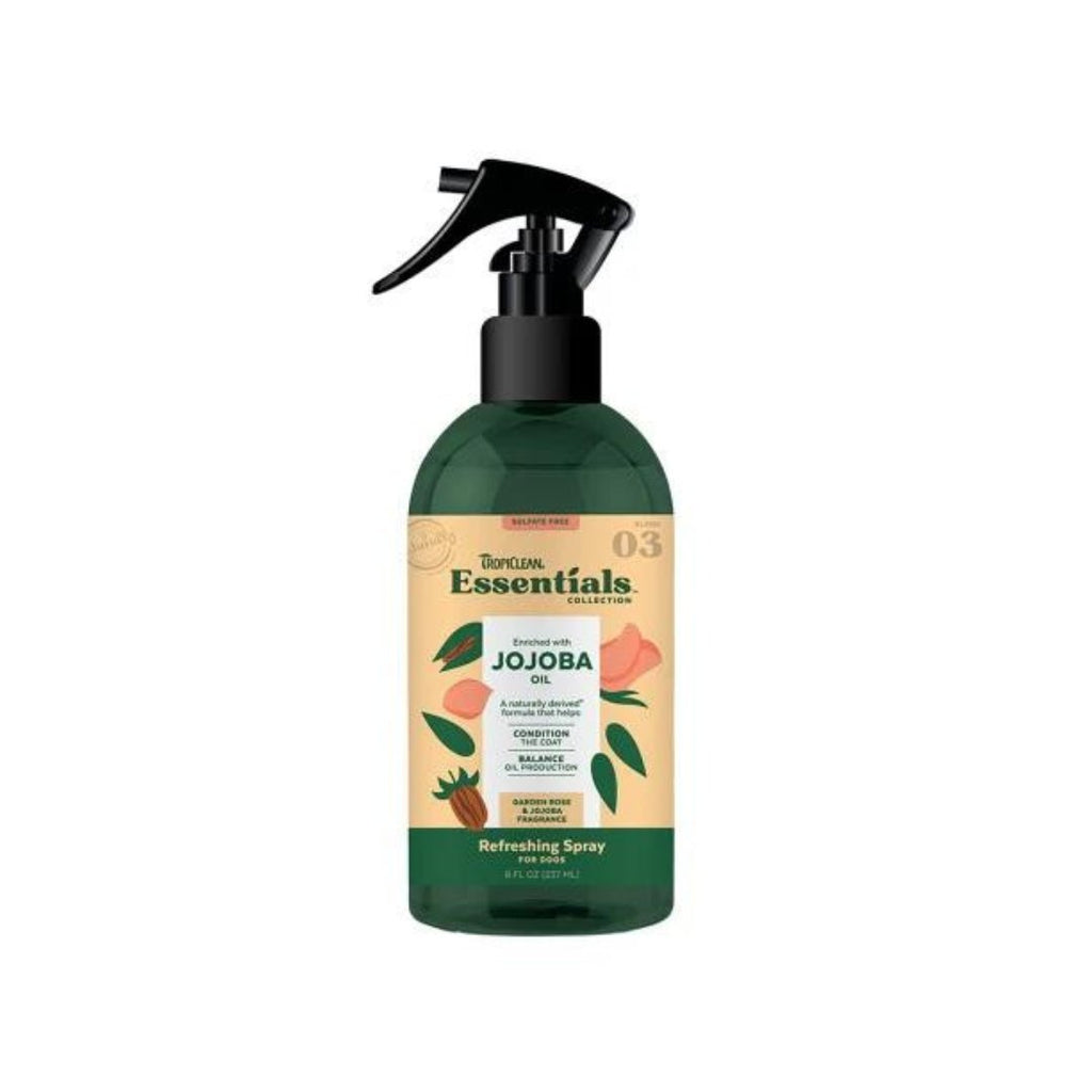 Tropiclean Essentials Jojoba Oil Deodorising Spray - The Urban Pet Store - Pet Grooming SuppliesTropiclean645095004245