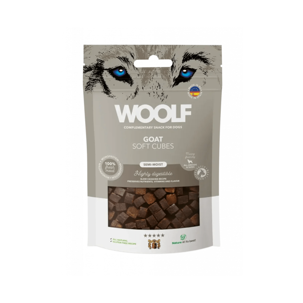 Woolf Soft Cubes Goat 100g - The Urban Pet Store - Dog TreatsWoolf8594178555131