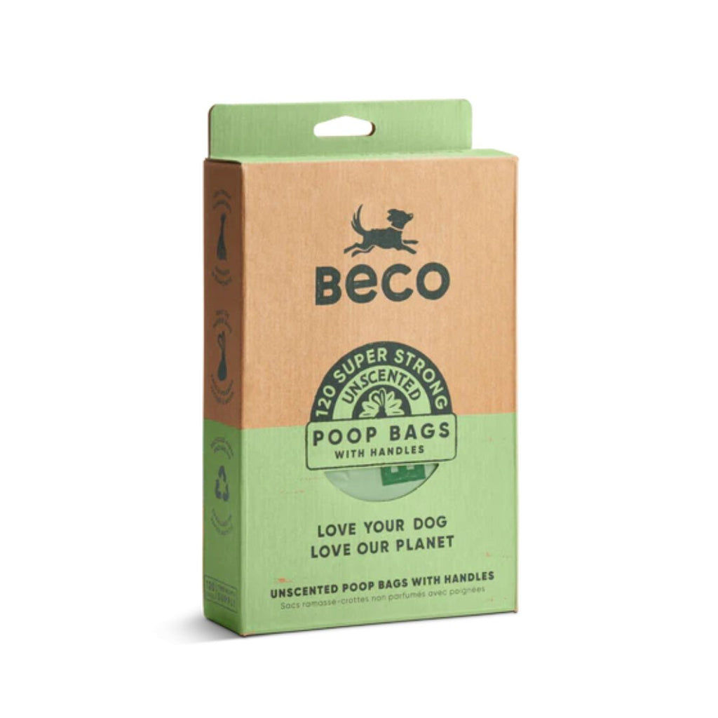 Beco Poop Bags with Handles Unscented 120pk - The Urban Pet Store -