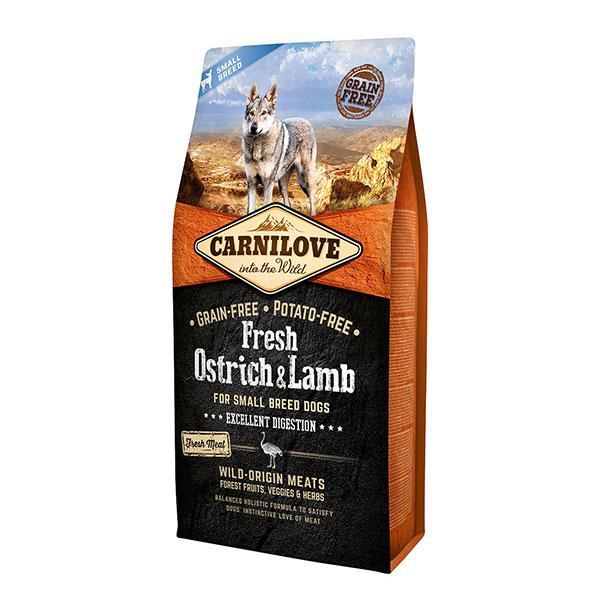 Carnilove Fresh Small Breed Ostrich & Lamb Dog Food - The Urban Pet Store - Dog Food