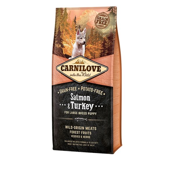 Carnilove Salmon & Turkey For Large Breed Puppy - The Urban Pet Store - Dog Food