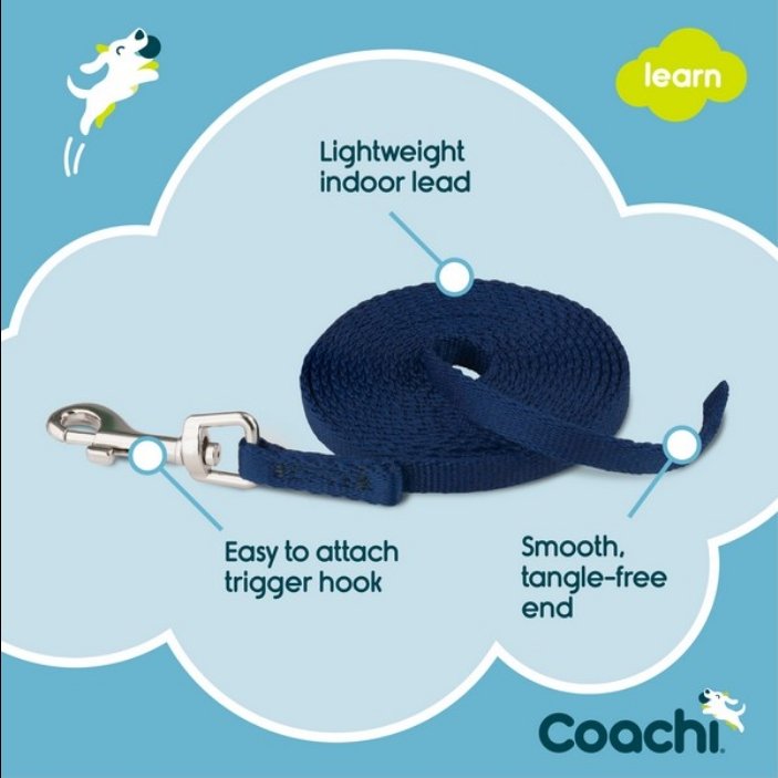 CoA Coachi Puppy Training Line Navy 2.5m - The Urban Pet Store - Dog SuppliesCoachi886284412209