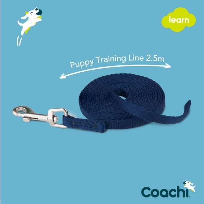 CoA Coachi Puppy Training Line Navy 2.5m - The Urban Pet Store - Dog Supplies