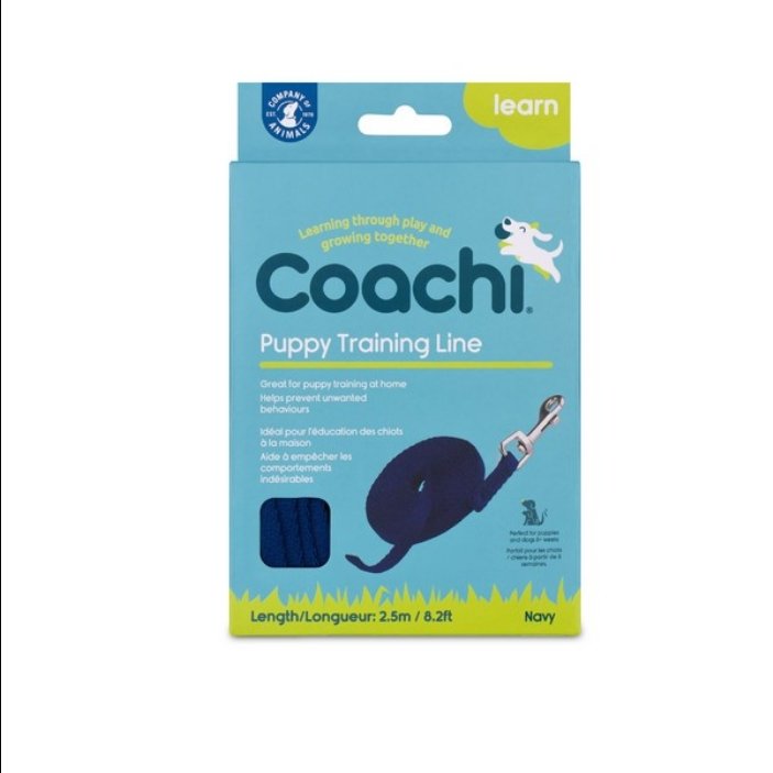 CoA Coachi Puppy Training Line Navy 2.5m - The Urban Pet Store - Dog SuppliesCoachi886284412209