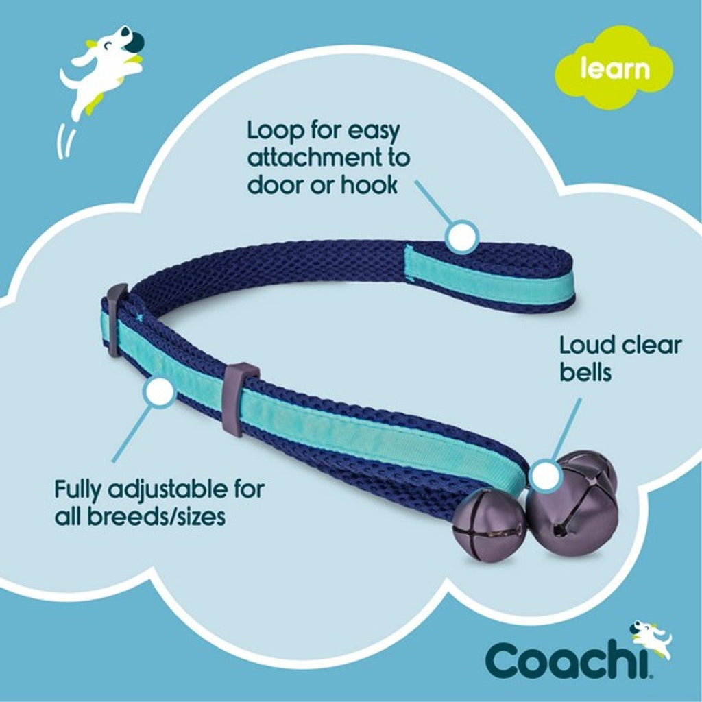 CoA Coachi Toilet Training Bells Navy & Light Blue - The Urban Pet Store - Dog Supplies