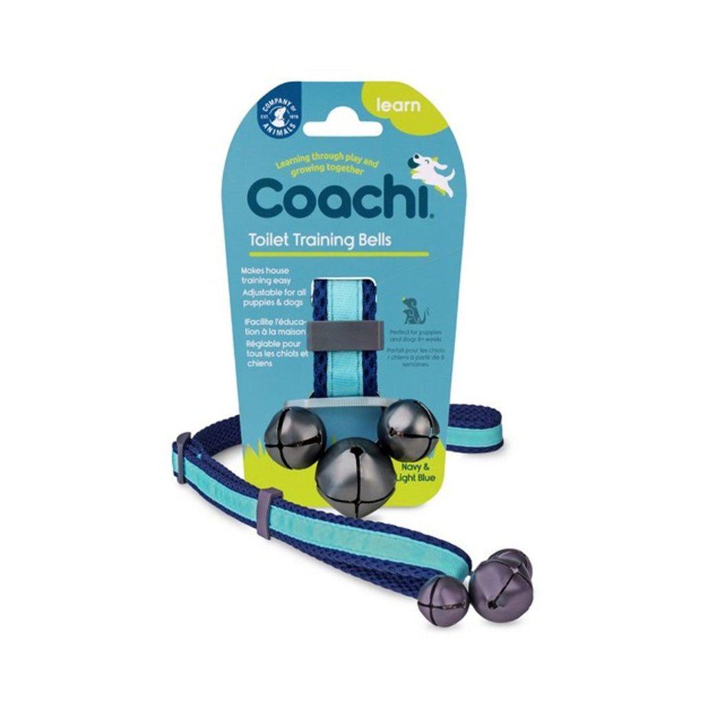 CoA Coachi Toilet Training Bells Navy & Light Blue - The Urban Pet Store - Dog Supplies