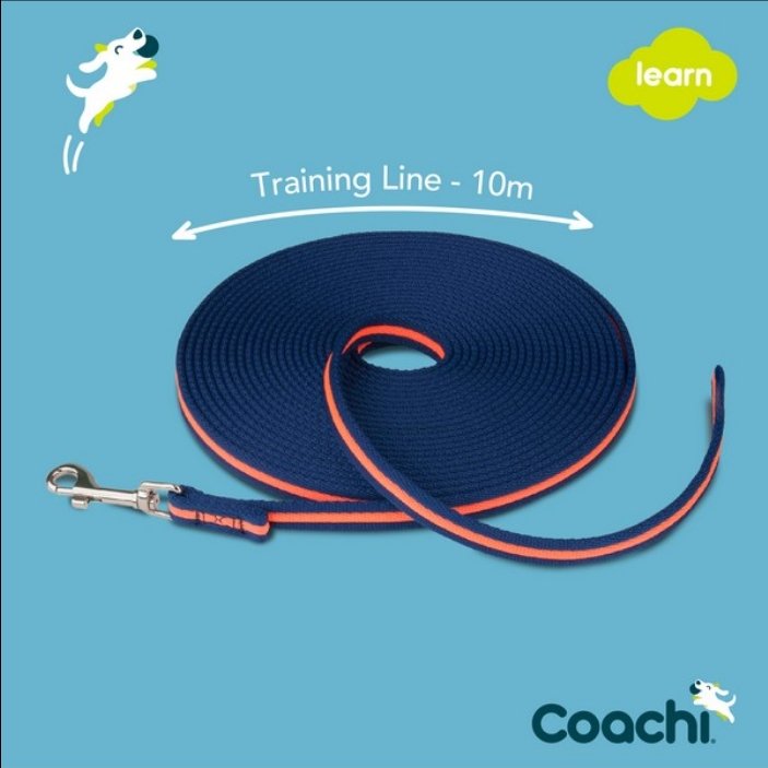 CoA Coachi Training Line Navy & Coral 10m - The Urban Pet Store - Dog Supplies