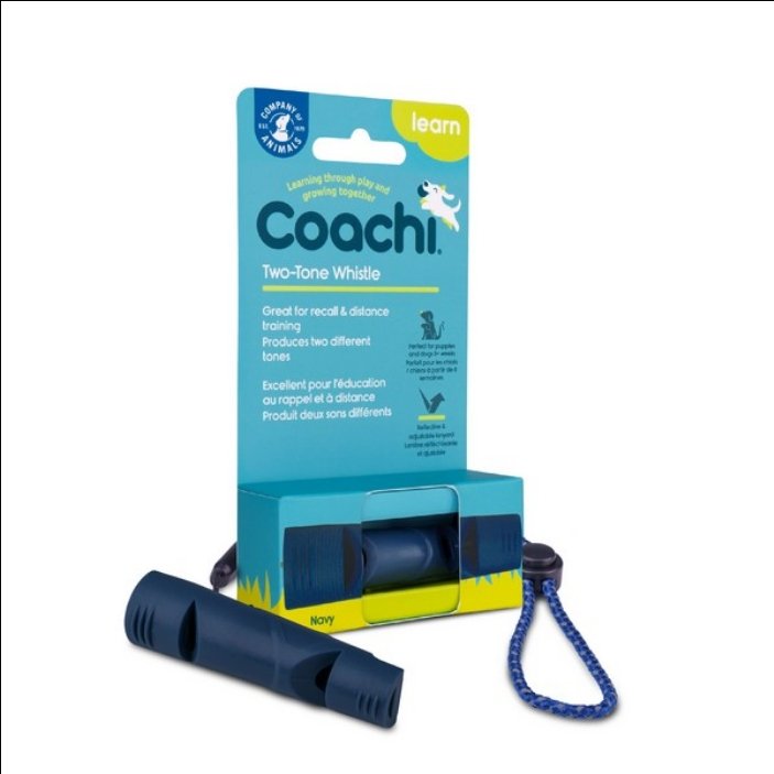 CoA Coachi Two-Tone Whistle Navy - The Urban Pet Store - Dog Supplies