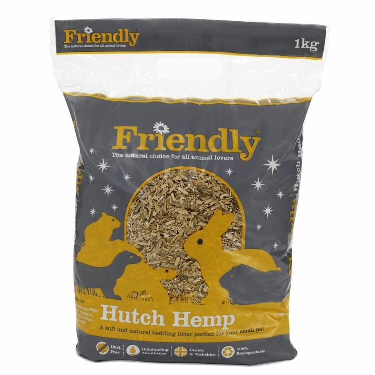 Friendship Hutch Hemp Bedding 1kg - The Urban Pet Store - Small Animal BeddingFriendship Estates5030990001553