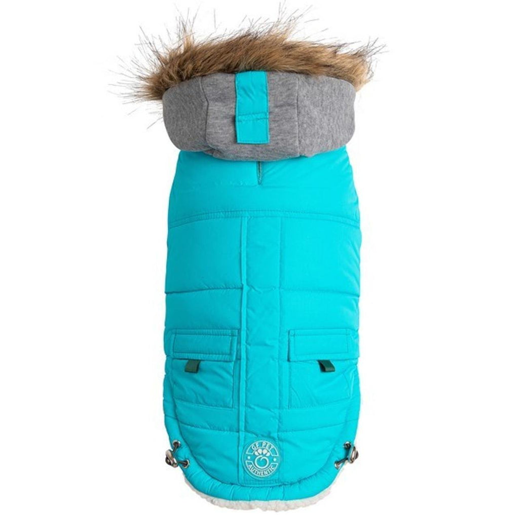 GF Pet Elasto-Fit Winter Sailor Parka Aqua - The Urban Pet Store -