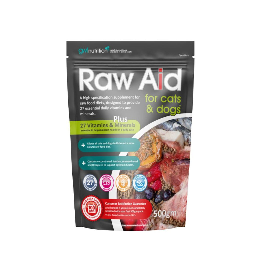 GWF Raw Aid for Dogs and Cats 500g - The Urban Pet Store - Animals & Pet Supplies