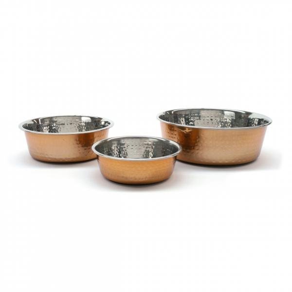 Hammered Copper Pet Bowl - The Urban Pet Store - Pet Bowls, Feeders & Waterers