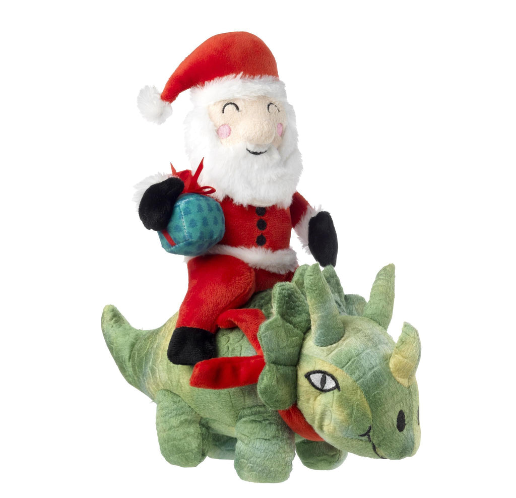 House of Paws Dinosaur & Santa Dog Toy - The Urban Pet Store -