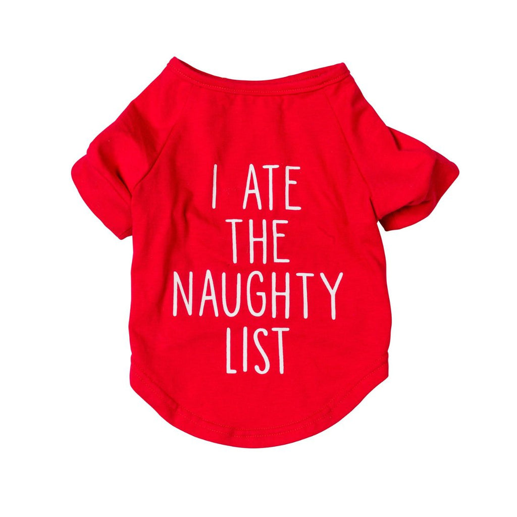 House of Paws 'I Ate The Naughty List' T-Shirt - The Urban Pet Store -