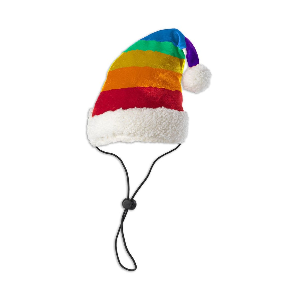 House of Paws Rainbow Santa Hat - The Urban Pet Store - Dog Apparel