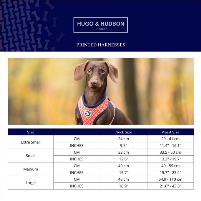 Hugo & Hudson Grey Checked Herringbone Dog Harness - The Urban Pet Store - Dog Apparel