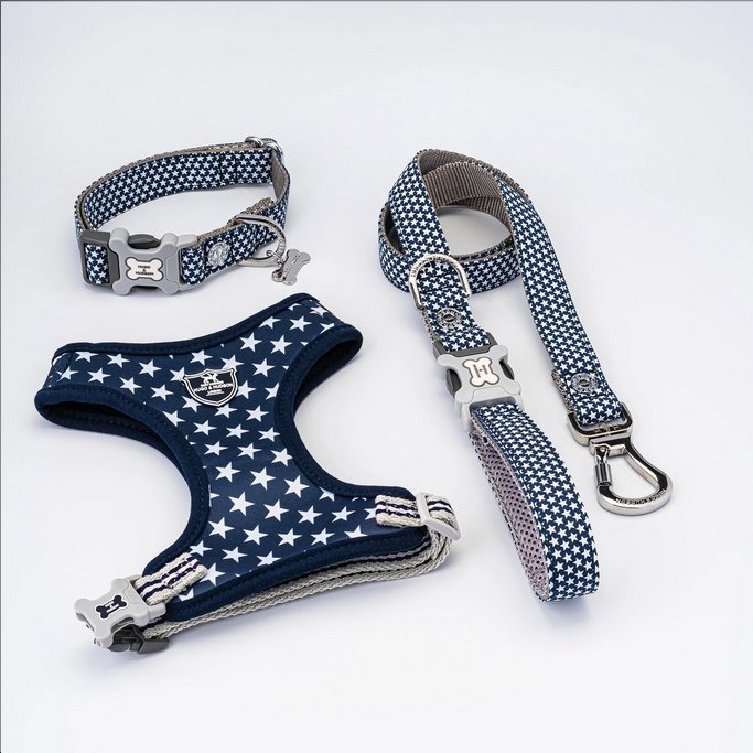 Hugo & Hudson Navy Star Dog Harness - The Urban Pet Store - Dog ApparelHugo & Hudson5056247108752