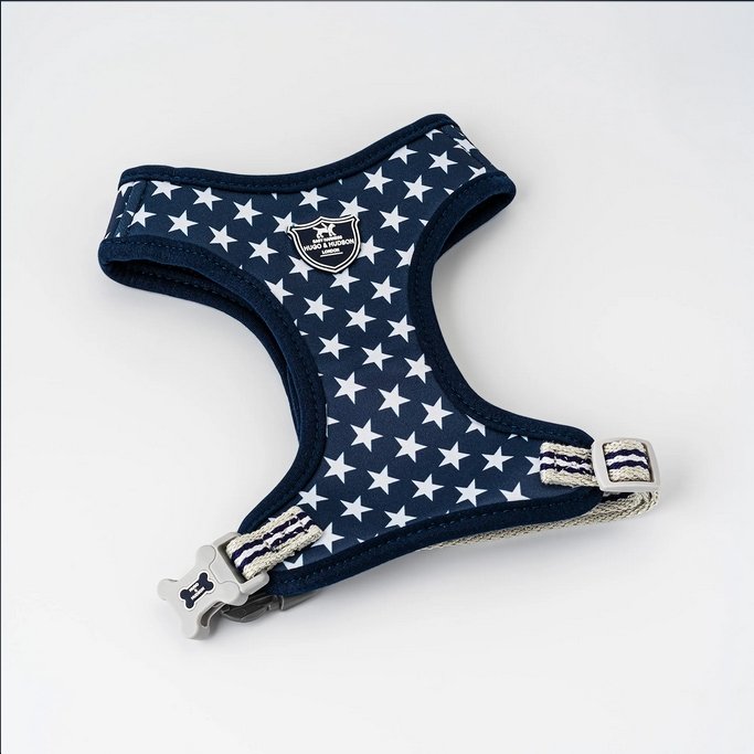 Hugo & Hudson Navy Star Dog Harness - The Urban Pet Store - Dog Apparel