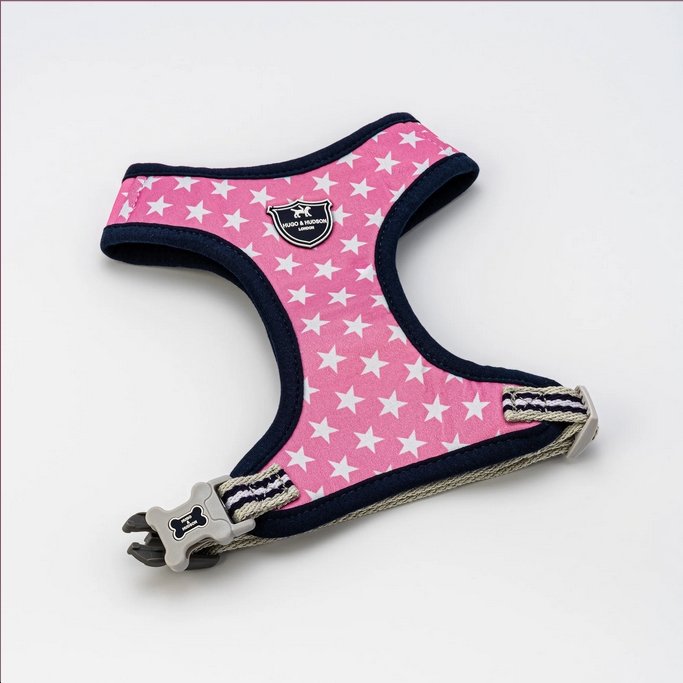 Hugo & Hudson Pink Star Dog Harness - The Urban Pet Store - Dog Apparel